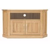 Mobel Oak Furniture Corner Television Cabinet Stand Unit 
